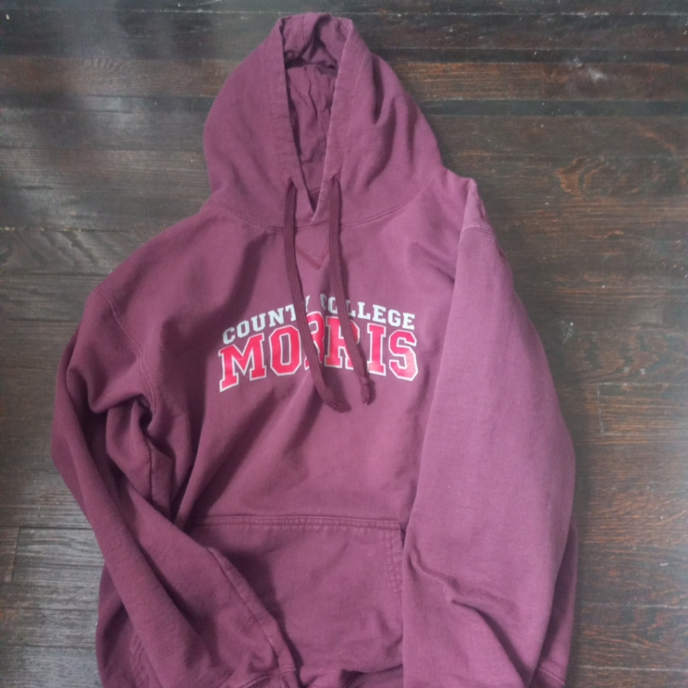 TCX Apparel Mens Pullover Hoodie Size Large Country College Morris Pockets...